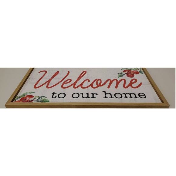 Ashland Welcome to Our Home Wall Sign Apples - 24 x 13 x .5 In Tall - Picture 3 of 4